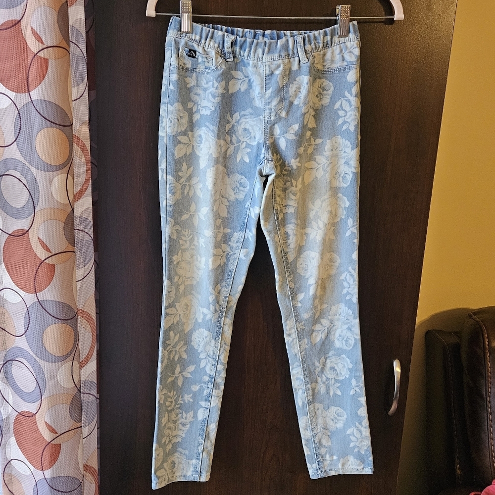 Jordache Light Blue Floral Girl's Jeggings